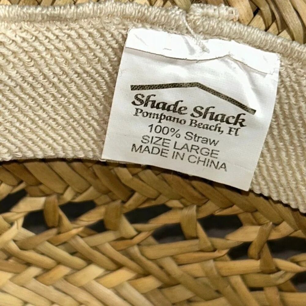 Shade Shack Large Wide Brim Beach Hat Adjustable Strap Outdoor Summer Mens - Picture 14 of 14